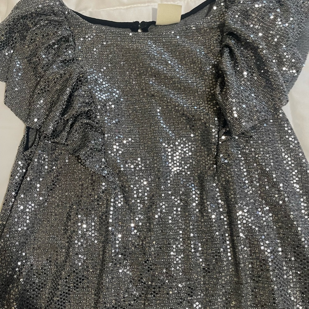 Silver Sequin Gown - Picture 2 of 4